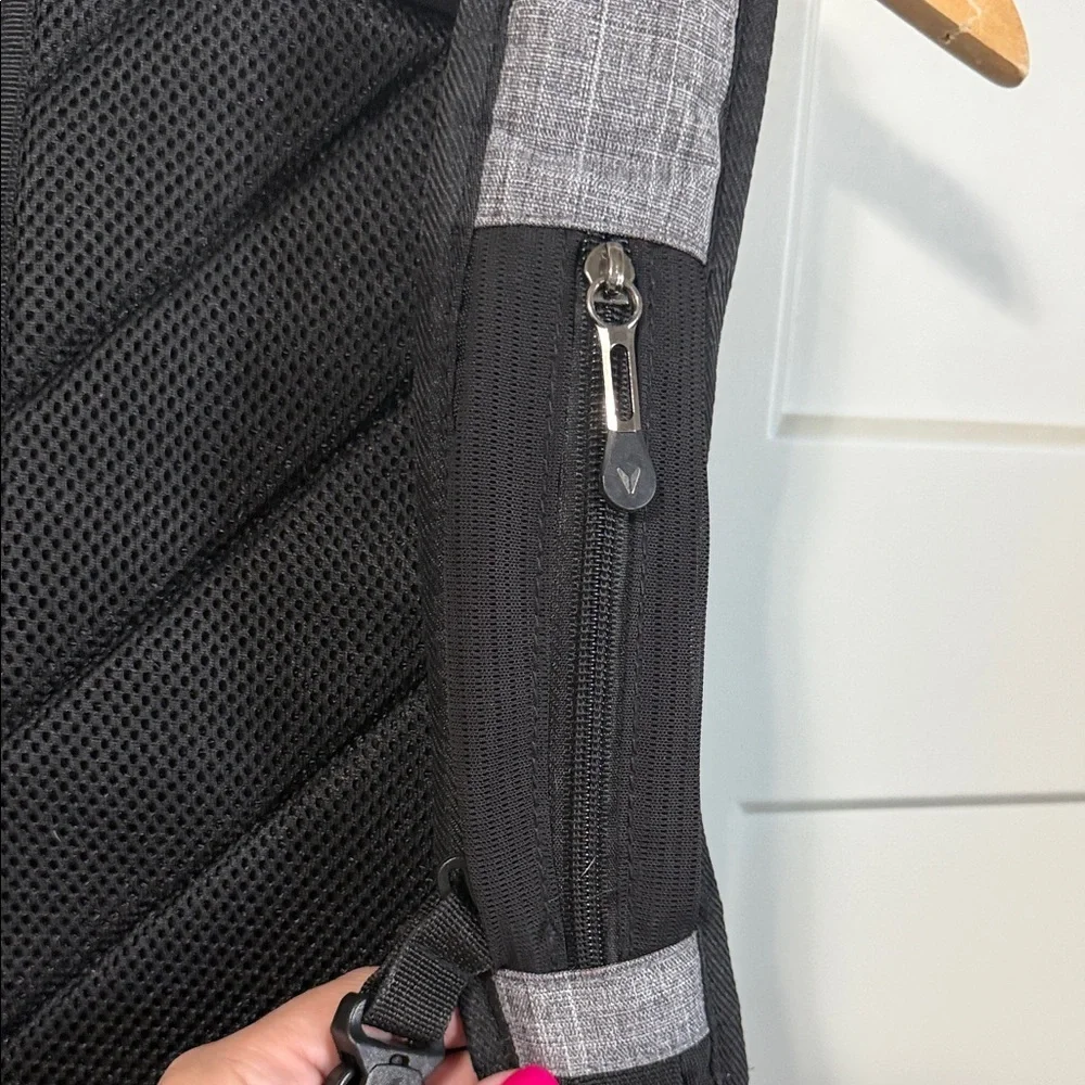 Bondka Stylish Gray and Brown Backpack like new